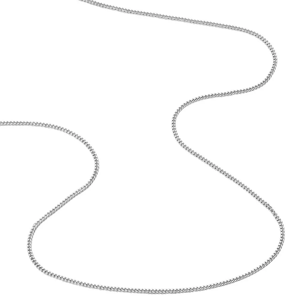 Histoire d'Or Chaîne Imad Maille Gourmette or blanc Sale