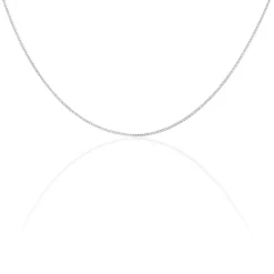 Histoire d'Or Chaîne Imad Maille Gourmette or blanc