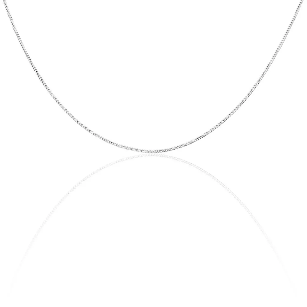 Histoire d'Or Chaîne Imad Maille Gourmette or blanc