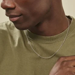 Histoire d'Or Chaîne Imad Maille Gourmette or blanc