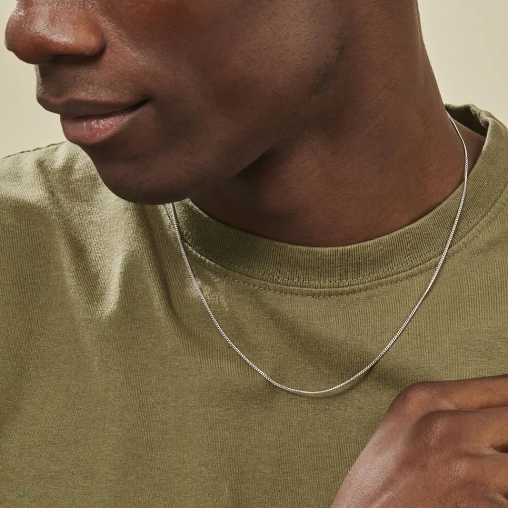 Histoire d'Or Chaîne Imad Maille Gourmette or blanc