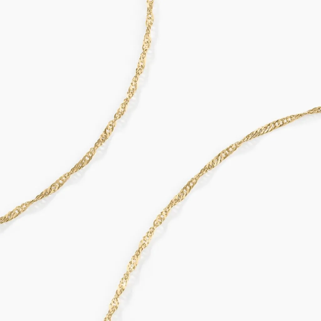 Histoire d'Or Chaîne Imanie Maille Singapour Or Jaune Best