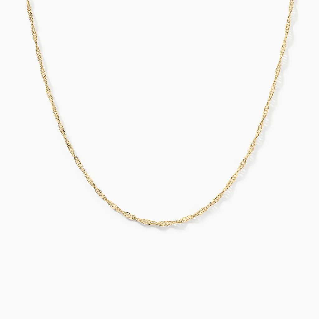 Histoire d'Or Chaîne Imanie Maille Singapour Or Jaune New