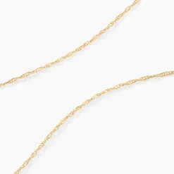 Histoire d'Or Chaîne Imanie Maille Singapour Or Jaune New