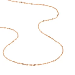Histoire d'Or Chaîne Imanie Maille Singapour or rose Hot