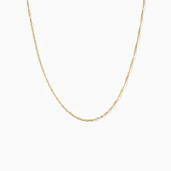 Histoire d'Or Chaîne Imanie Maille Singapour or jaune Hot