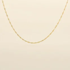 Histoire d'Or Chaîne Imanie Maille Singapour or jaune Hot