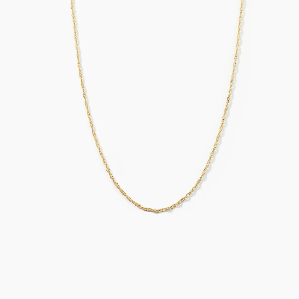 Histoire d'Or Chaîne Imanie Maille Singapour or jaune Discount