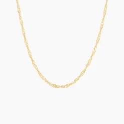 Histoire d'Or Chaîne Imanie Maille Singapour or jaune Clearance