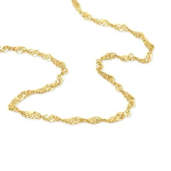 Histoire d'Or Chaîne Imanie Maille Singapour or jaune Clearance