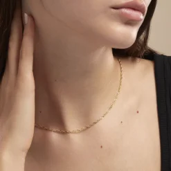 Histoire d'Or Chaîne Imanie Maille Singapour or jaune Clearance