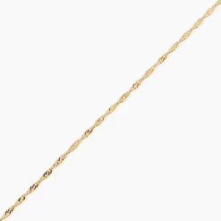 Histoire d'Or Chaîne Imanie Maille Singapour Or Jaune Online