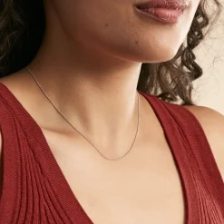 Histoire d'Or Chaîne Iris Maille Gourmette or blanc Hot