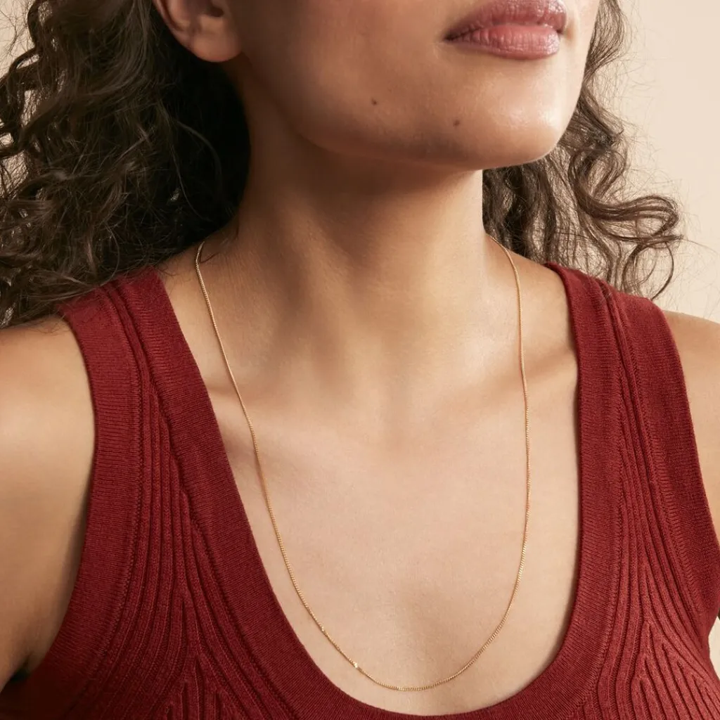 Histoire d'Or Chaîne Ixia Maille Gourmette Diamantee Or Jaune Clearance