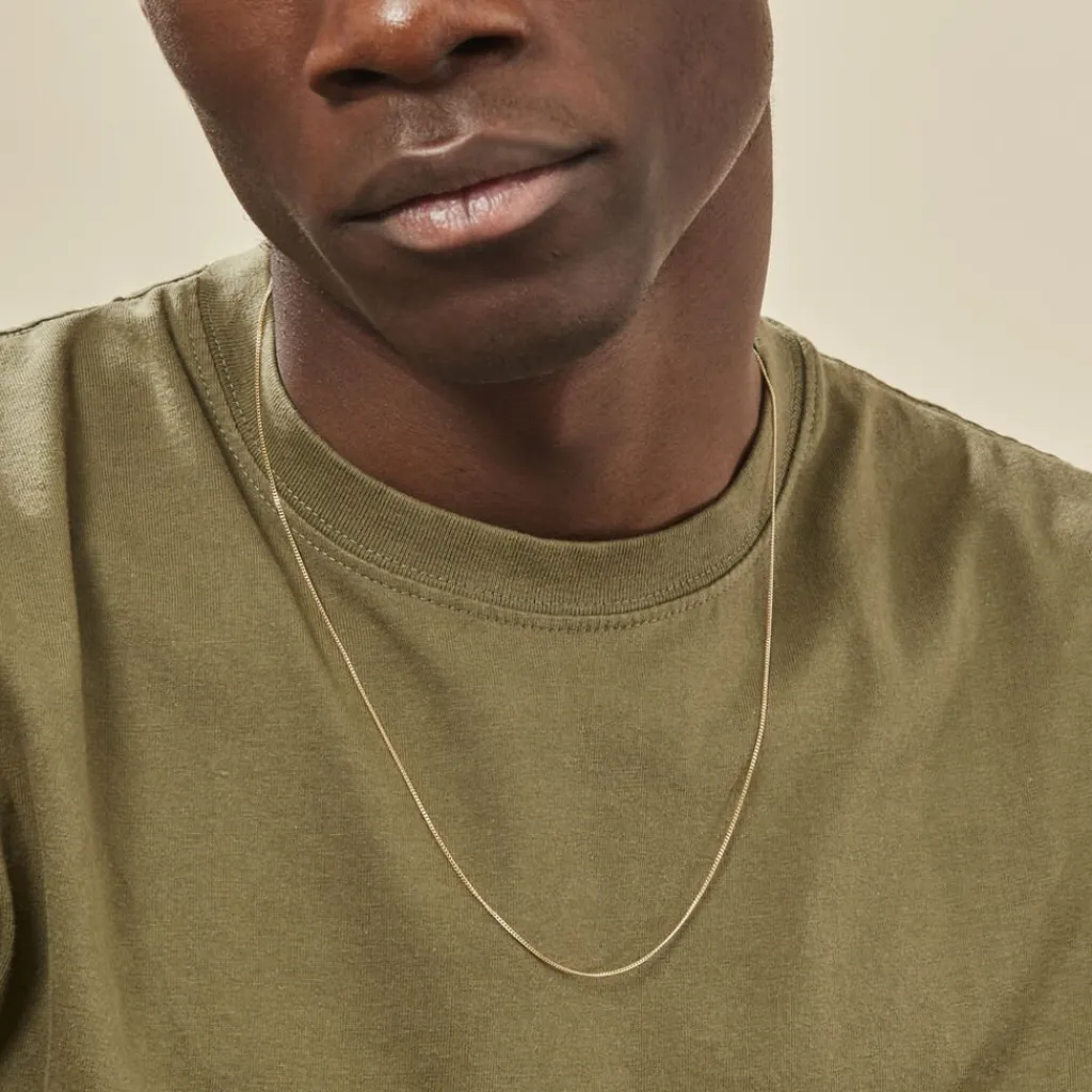 Histoire d'Or Chaîne Ixia Maille Gourmette Diamantee Or Jaune Clearance