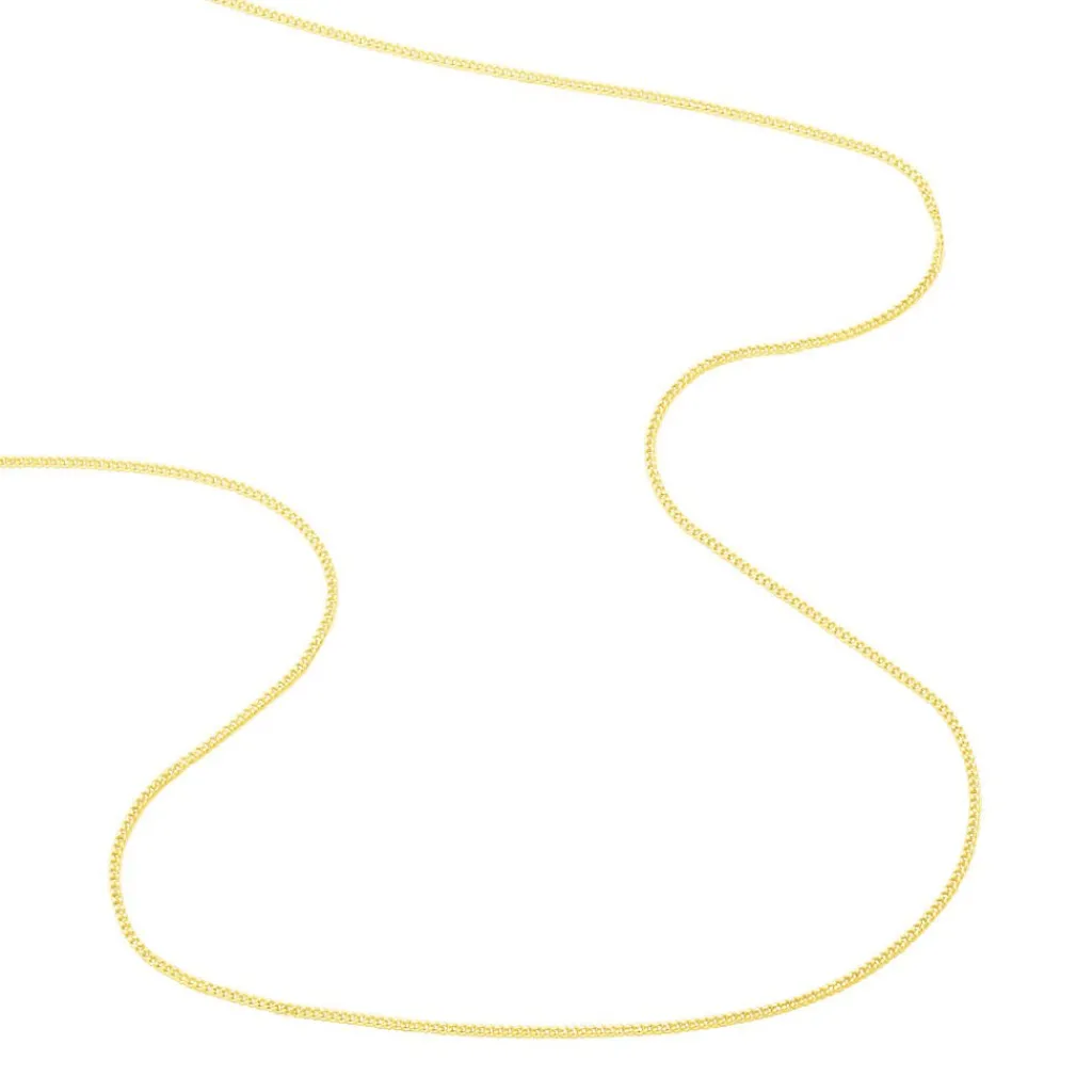 Histoire d'Or Chaîne Ixia Maille Gourmette Diamantee Or Jaune Hot