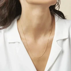 Histoire d'Or Chaîne Ixia Maille Gourmette Diamantee Or Jaune Discount