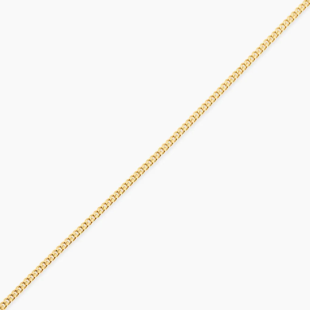 Histoire d'Or Chaîne Ixia Maille Gourmette Diamantee Or Jaune Hot