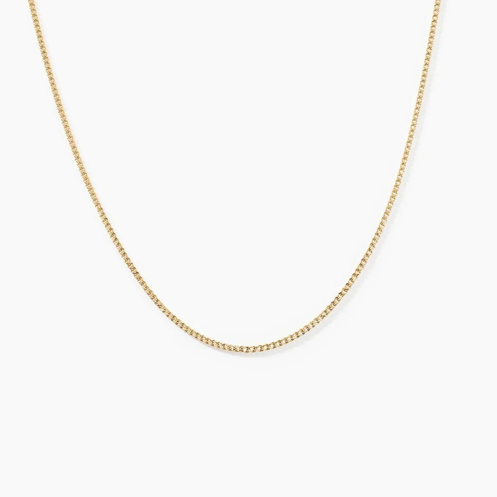 Histoire d'Or Chaîne Ixia Maille Gourmette Diamantee Or Jaune Discount