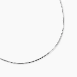 Histoire d'Or Chaîne Kassie Maille Omega Argent Blanc New