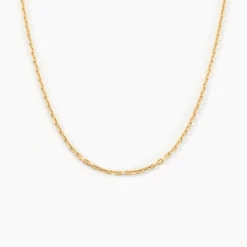 Histoire d'Or Chaîne Keyssie Maille Forçat Diamantée Or Jaune Clearance