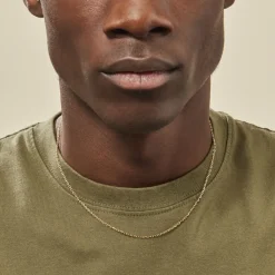 Histoire d'Or Chaîne Keyssie Maille Forçat Diamantée Or Jaune Clearance