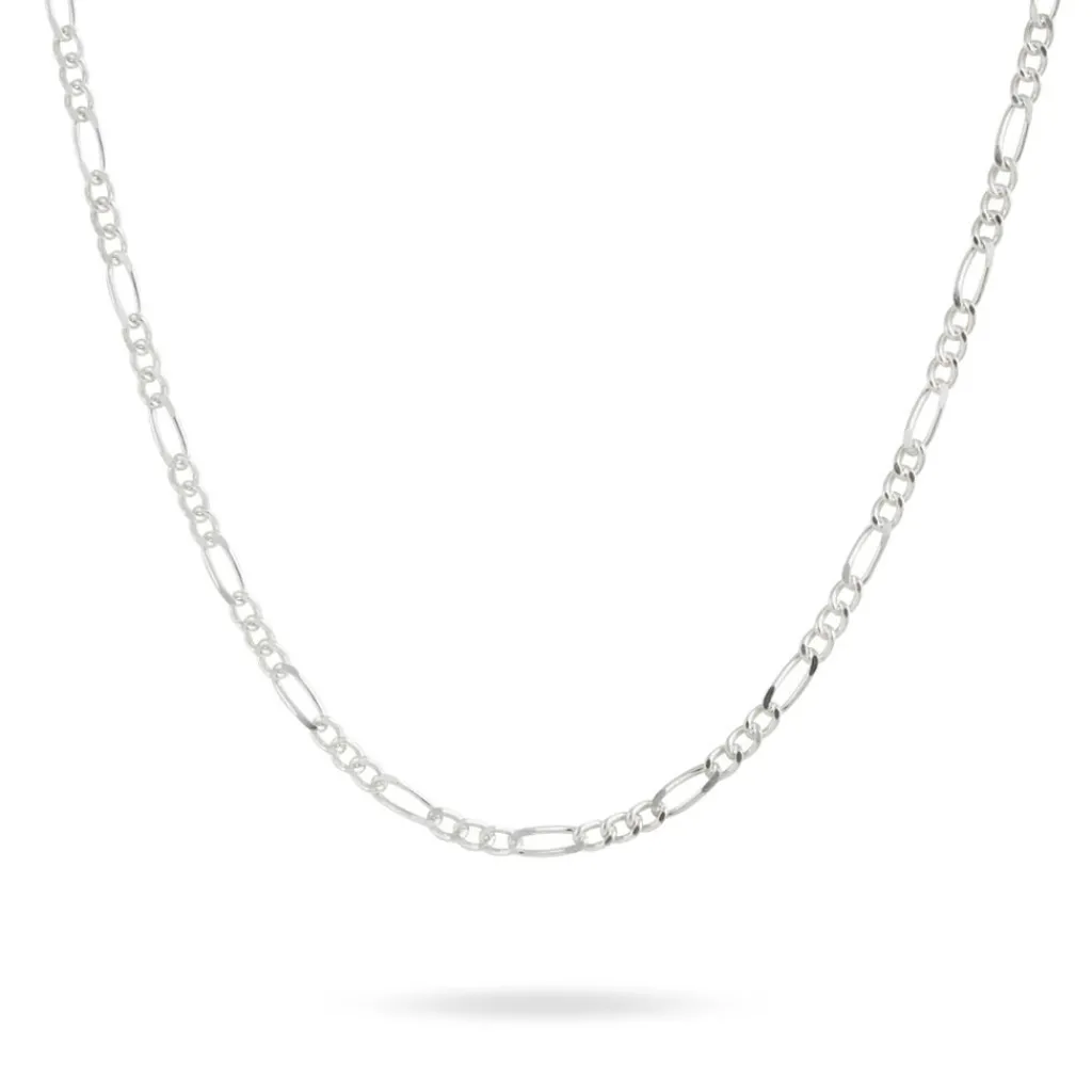 Histoire d'Or Chaîne Lyndsayae Maille Alternée 1/3 Argent Blanc Best