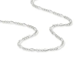 Histoire d'Or Chaîne Lyndsayae Maille Alternée 1/3 Argent Blanc Best
