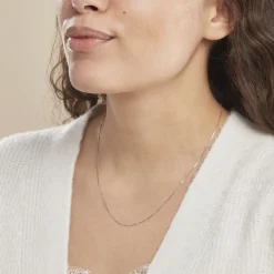 Histoire d'Or Chaîne Nirina Maille Vénitienne Or Blanc