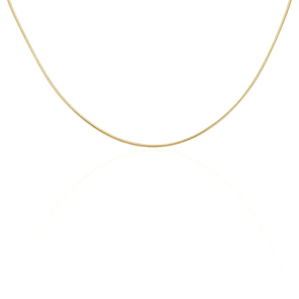 Histoire d'Or Chaîne Norma Maille Queue De Souris Plaque Or Jaune Clearance