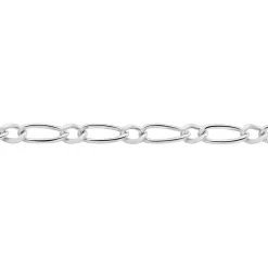 Histoire d'Or Chaîne Ophelio Maille Alternee 1/1 Or Blanc Online