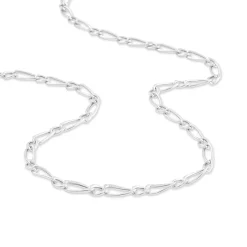 Histoire d'Or Chaîne Ophelio Maille Alternee 1/1 Or Blanc Online