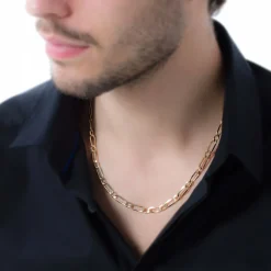 Histoire d'Or Chaîne Ophelio Maille Alternee 1/1 or jaune Sale