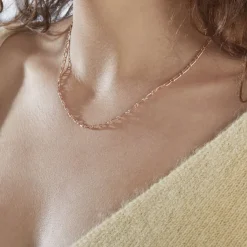 Histoire d'Or Chaîne Ophelio Maille Alternee 1/1 or rose Online