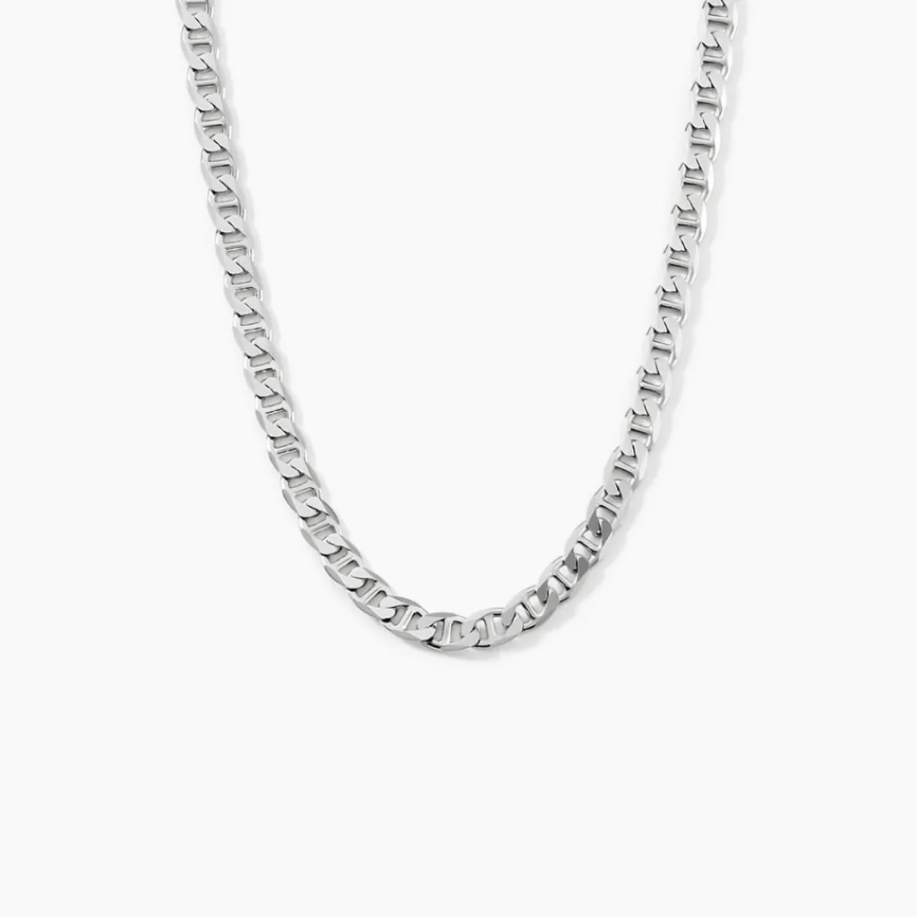 Histoire d'Or Chaîne Piato Marine Argent Blanc New