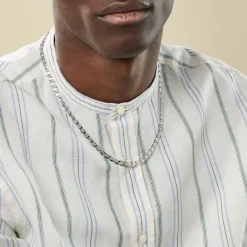 Histoire d'Or Chaîne Piato Marine Argent Blanc Sale