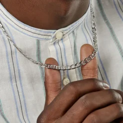 Histoire d'Or Chaîne Piato Marine Argent Blanc Sale