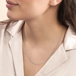 Histoire d'Or Chaîne Shanone Argent Blanc Sale