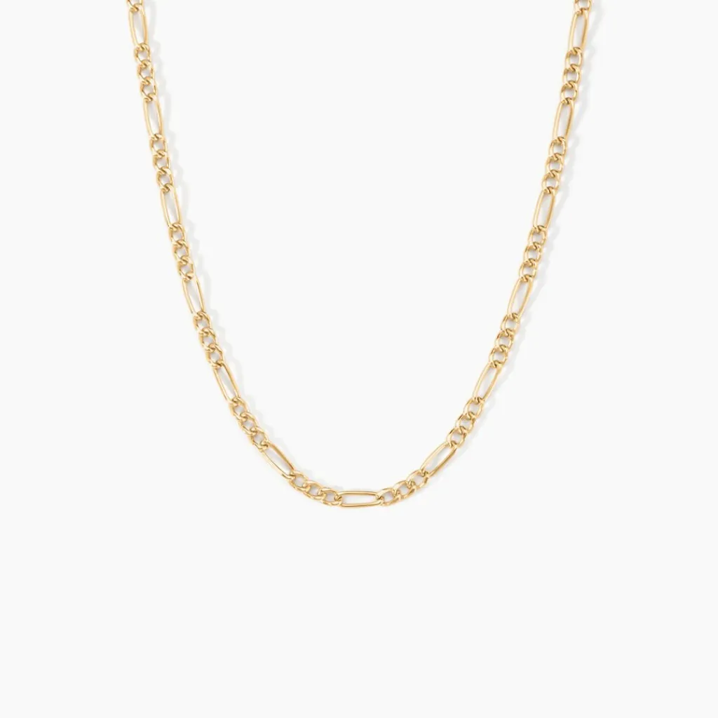 Histoire d'Or Chaîne Valene Maille Alternée 1/3 Or Jaune Discount