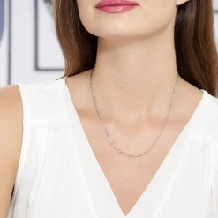 Histoire d'Or Chaîne Vivian Argent Blanc Outlet