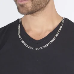 Histoire d'Or Chaîne Vivian Maille Alternee 1/3 Argent Blanc Sale