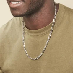 Histoire d'Or Chaîne Vivian Maille Alternee 1/3 Argent Blanc Sale