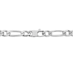 Histoire d'Or Chaîne Vivian Maille Alternee 1/3 Argent Blanc Best