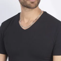 Histoire d'Or Chaîne Vivian Maille Alternee 1/3 Argent Blanc Best