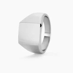 Histoire d'Or Chevaliere Acier Blanc Winebald Discount