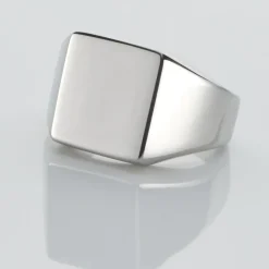 Histoire d'Or Chevaliere Acier Blanc Winebald Discount