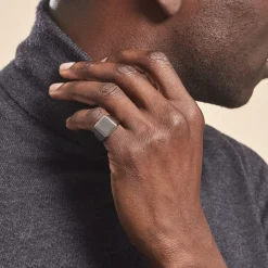 Histoire d'Or Chevaliere Acier Blanc Winebald Discount