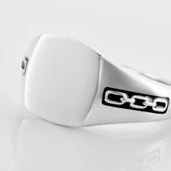 Histoire d'Or Chevaliere Argent Blanc Tarek Discount