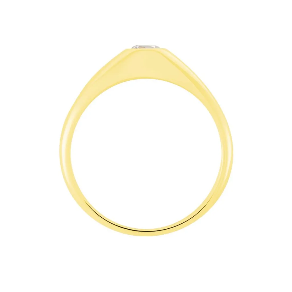 Histoire d'Or Chevaliere Maxime Or Jaune Oxyde Clearance