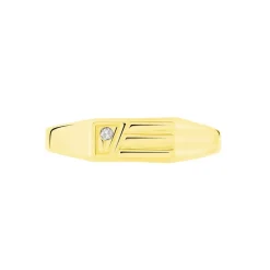 Histoire d'Or Chevaliere Or Jaune Diomedes Diamant